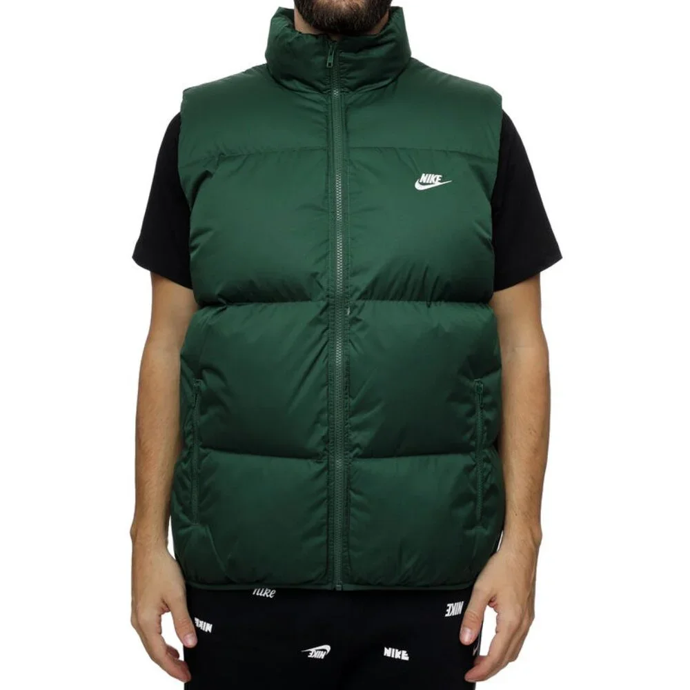 Nike Sportswear Club Primaloft Water-Repellent Puffer Vest Men’s Size M Green
